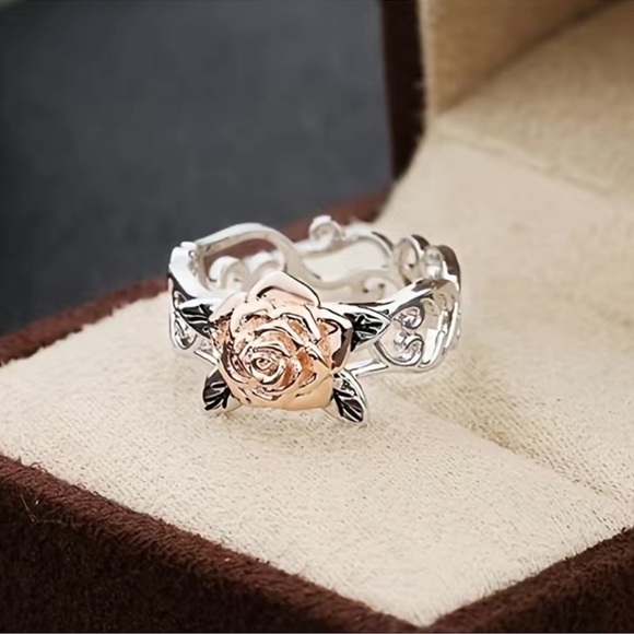 Silver Rose Gold Ring - Picture 5 of 7